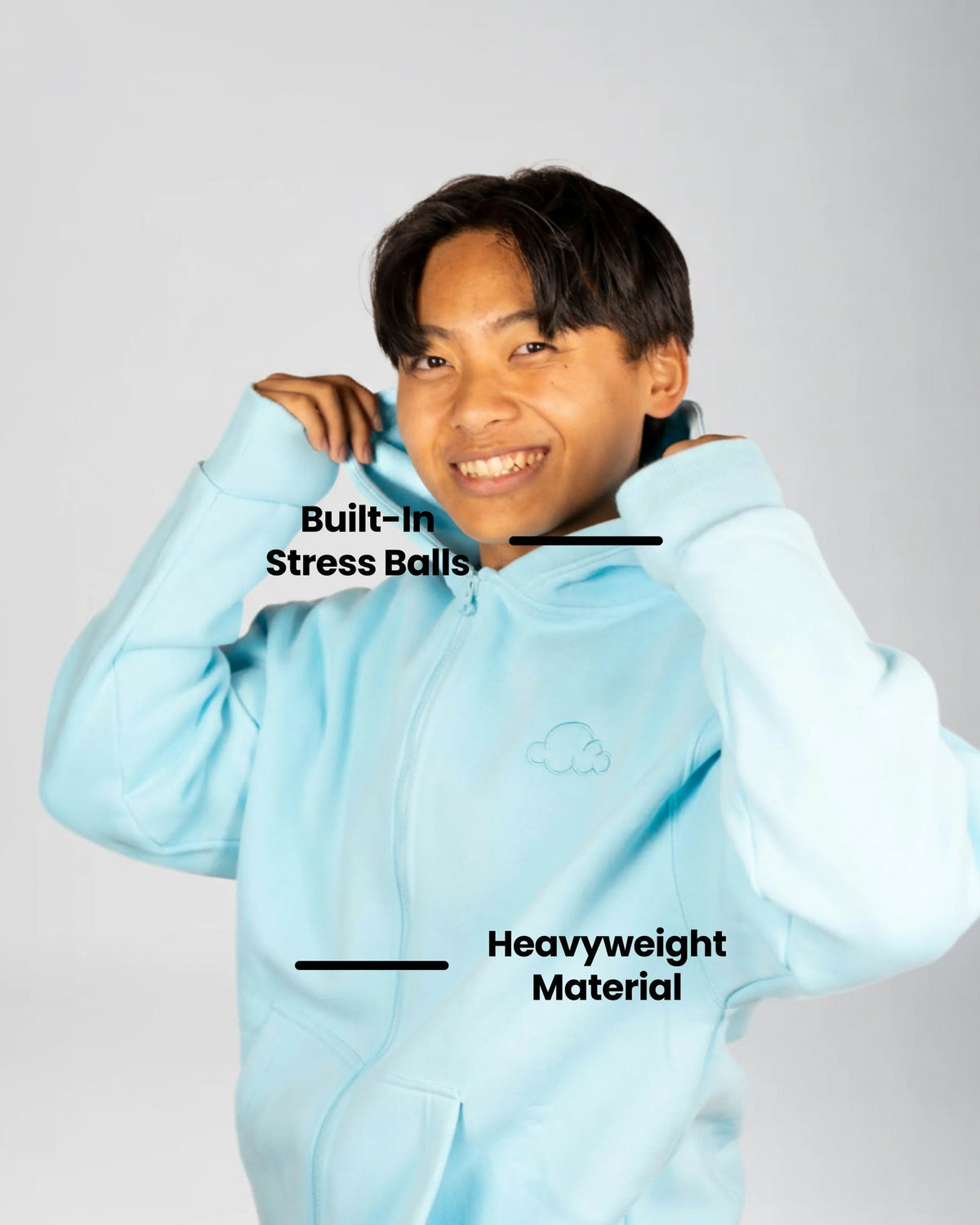 Weighted Sensory Zip-Up Hoodie VIP